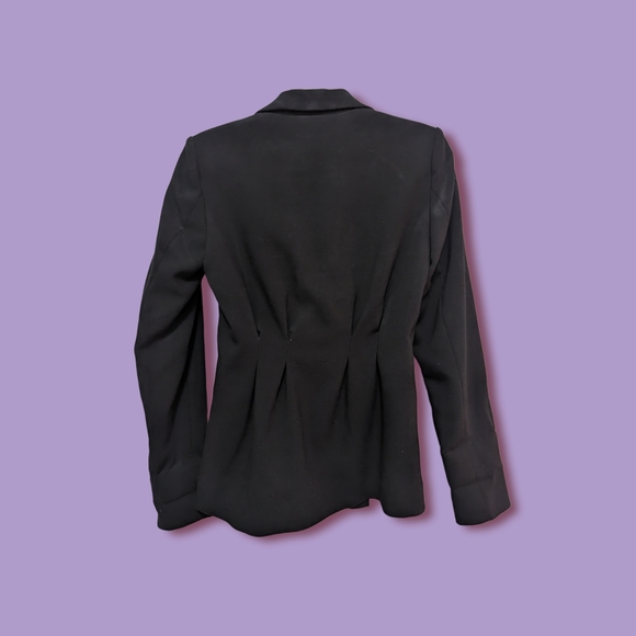 H&M Black Pleated Blazer, Size 4 - Picture 2 of 2